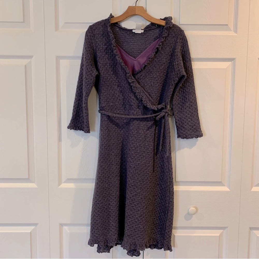 Vintage Urban Outfitters Knitted Faux Wrap Dress